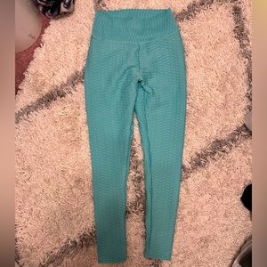 Butt-Scrunch Turquoise Anti-Cellulite Leggings